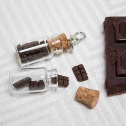 Miniature Chocolate Bottle Charm, H..